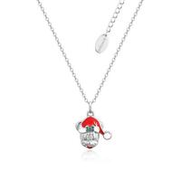 Disney Couture Kingdom - Minnie Mouse - Holiday Necklace White Gold