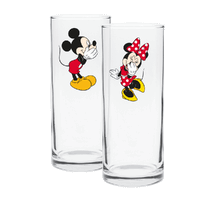 Disney - Mickey & Minnie Mouse Highball Glasses Set of 2