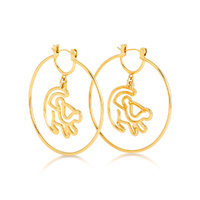 Disney Couture - The Lion King - Simba Earrings Yellow Gold