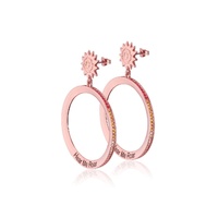 Disney Couture Kingdom - The Lion King - Hear Me Roar Hoop Earrings Rose Gold