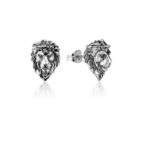 Disney Couture Kingdom - The Lion King - Adult Simba Stud Earrings White Gold