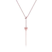 Disney Couture Kingdom - Aladdin - Jafar Snake Staff Necklace Rose Gold