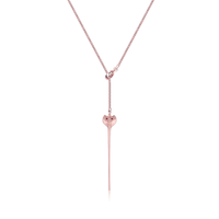 Disney Couture Kingdom - Aladdin - Jafar Snake Staff Necklace Rose Gold