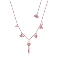 Disney Couture Kingdom - Mulan - Charm Choker Necklace Rose Gold