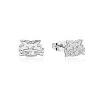 Disney Couture Kingdom - Cinderella - Lucifer Stud Earrings White Gold