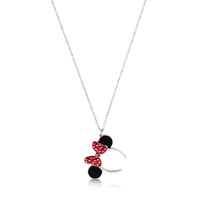 Couture Kingdom - Disney - Minnie Mouse Ears Necklace White Gold