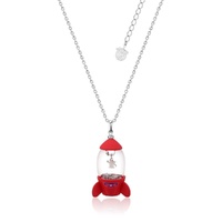 Disney Couture Kingdom - Toy Story - Pizza Planet Rocket Necklace White Gold
