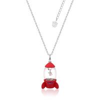 Disney Couture Kingdom - Toy Story - Pizza Planet Rocket Necklace White Gold