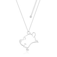 Disney Couture Kingdom - Winnie the Pooh - Outline Necklace White Gold