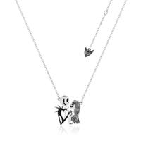 Disney Couture Kingdom - Nightmare Before Christmas - Jack And Sally Necklace White Gold