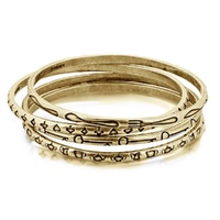 Disney Couture Kingdom - Alice In Wonderland - Bangle Set Yellow Gold