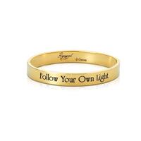 Disney Couture Kingdom - Tangled - Rapunzel Follow Your Own Light Bangle Yellow Gold