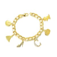 Disney Couture Kingdom - Cinderella Charm Bracelet Yellow Gold