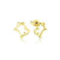 Disney Couture Kingdom - Winnie the Pooh - Outline Stud Earrings Yellow Gold