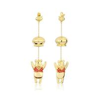 Disney Couture Kingdom - Winnie the Pooh - Honey Pot Drop Earrings Yellow Gold