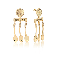 Disney Couture Kingdom - Mary Poppins - A Spoonful of Sugar Earrings Yellow Gold