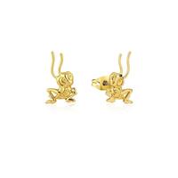 Disney Couture Kingdom - Mulan - Cri-Kee Stud Earrings Yellow Gold