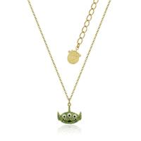 Disney Couture Kingdom - Toy Story - Alien Crystal Necklace Yellow Gold