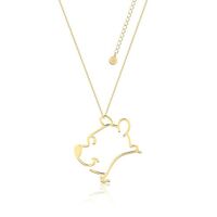Disney Couture Kingdom - Winnie the Pooh - Outline Necklace Yellow Gold