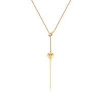 Disney Couture Kingdom - Aladdin - Jafar Snake Staff Necklace Yellow Gold