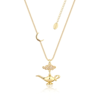 Disney Couture Kingdom - Aladdin - Genie Lamp in the Night Necklace Yellow Gold