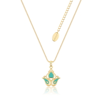 Disney Couture Kingdom - Aladdin - Princess Jasmine Enamel Necklace Yellow Gold