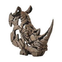 Edge Sculpture - Miniature Rhinoceros Bust