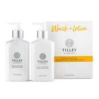 Tilley Body Wash & Body Lotion Gift Set - Tahitian Frangipani