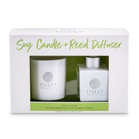 Tilley Body Candle & Reed Diffuser Gift Set - Coconut & Lime