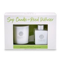 Tilley Body Candle & Reed Diffuser Gift Set - Coconut & Lime
