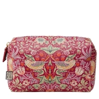 William Morris At Home - Strawberry Thief - Medium Toiletry Bag Red