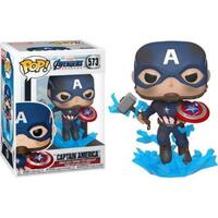 Pop! Vinyl - Marvel Avengers 4: Endgame - Marvel Captain America with Mjolnir Bobble-Head