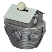 Russell Collection Money Bank - Pewter Finish Noah's Ark