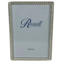 Russell Collection Frame - Silver Rope 4x6in