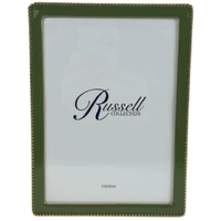 Russell Collection Frame - Olive & Gold Tone Beaded Frame 5x7in