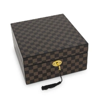 Russell Collection - Check Veneer Jewellery Box