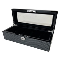 Russell Collection - Carbon Fibre Finish 5 Watch Presentation Box