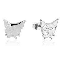Couture Kingdom - Sanrio - Precious Metal Kuromi Stud Earrings Silver