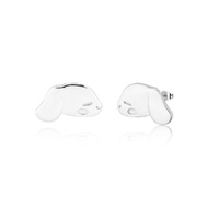 Couture Kingdom - Sanrio - Precious Metal Cinnamoroll Outline Stud Earrings Silver