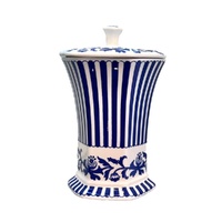 Spode Blue Italian Steccato Archive - Mini Vase - 13cm