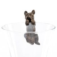 Jardinopia Pot Buddies - Antique Bronze French Bulldog