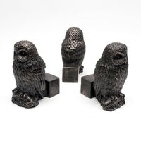 Jardinopia Potty Feet - Antique Bronze Tawny Owl (Set Of 3)