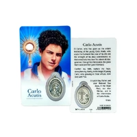 Carlo Acutis Souvenir Card and Charm