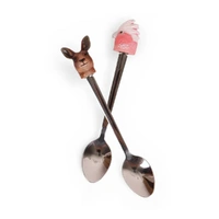 La La Land - Aussie Cuties Pink Galah & Kangaroo Resin Spoons