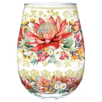 Lisa Pollock - Golden Glamour Stemless Glass Splendid Waratah