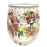 Lisa Pollock - Golden Glamour Stemless Glass Australian Natives