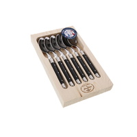 Jean Dubost Laguiole Maison - 6pc Teaspoon Set Black