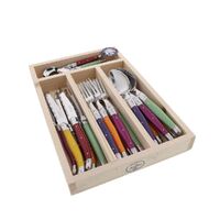 Jean Dubost Maison - 24 Piece Cutlery Set Mixed Colours 