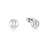 Couture Kingdom - Marvel - Black Widow Stud Earrings Silver