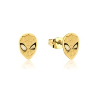 Couture Kingdom Marvel - Precious Metal Spider-Man Stud Earrings Yellow Gold